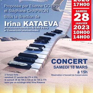 Affiche de la Master Class piano avec Irina Kataeva