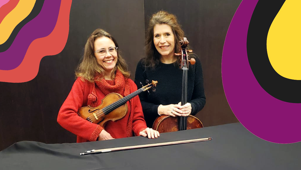 Photo des 2 musiciennes