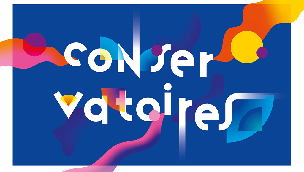 Visuel coloré des portes ouvertes du conservatoire