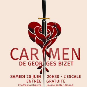Affiche du concert de Carmen